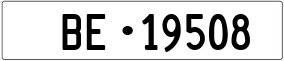 Truck License Plate